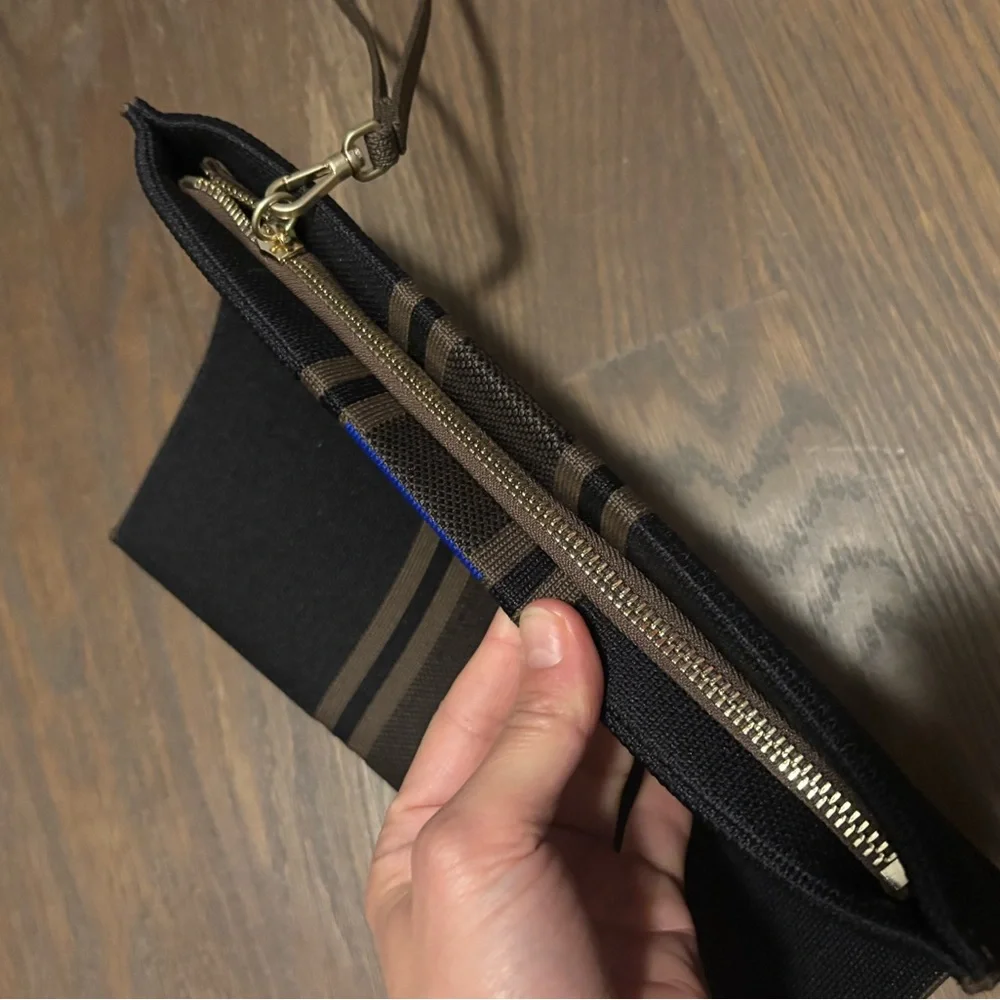 Men's Black and Brown Designer Clutch - Picture 2 of 3